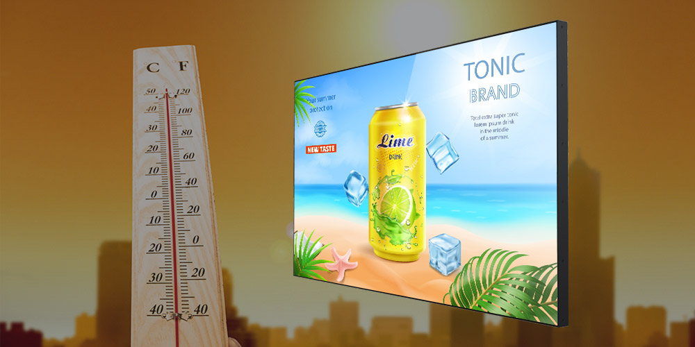  temperature and humidity control of LCD digital advertising digital signage