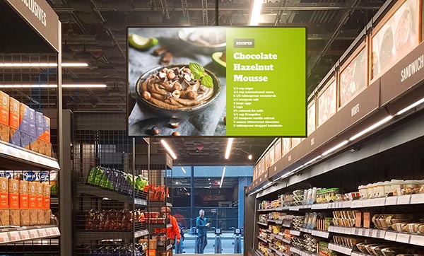 supermarkets digital signage tv