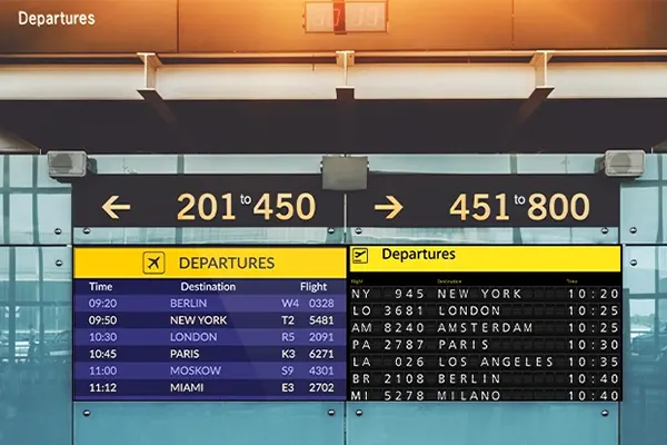 airport Digital Signage Display Customization Solution