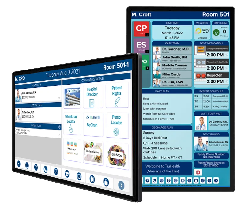 digital LCD display improving the efficiency of Hospitals services