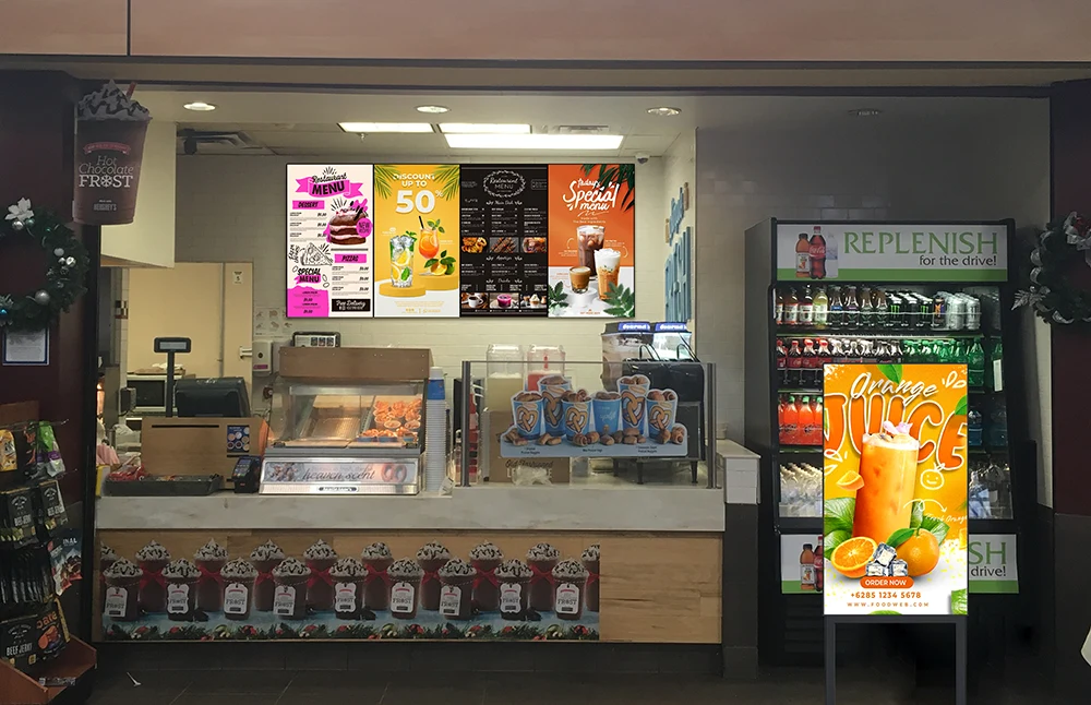 digital signage content presentation is easier for passers-by to accept