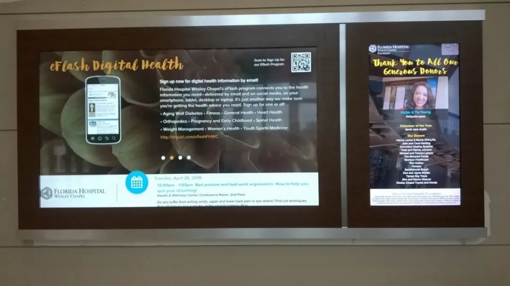 hospital Information release wall