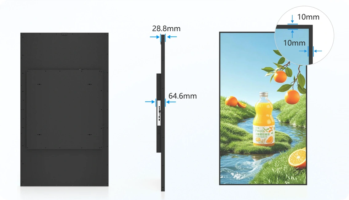 10mm Ultra Narrow Bezel Design