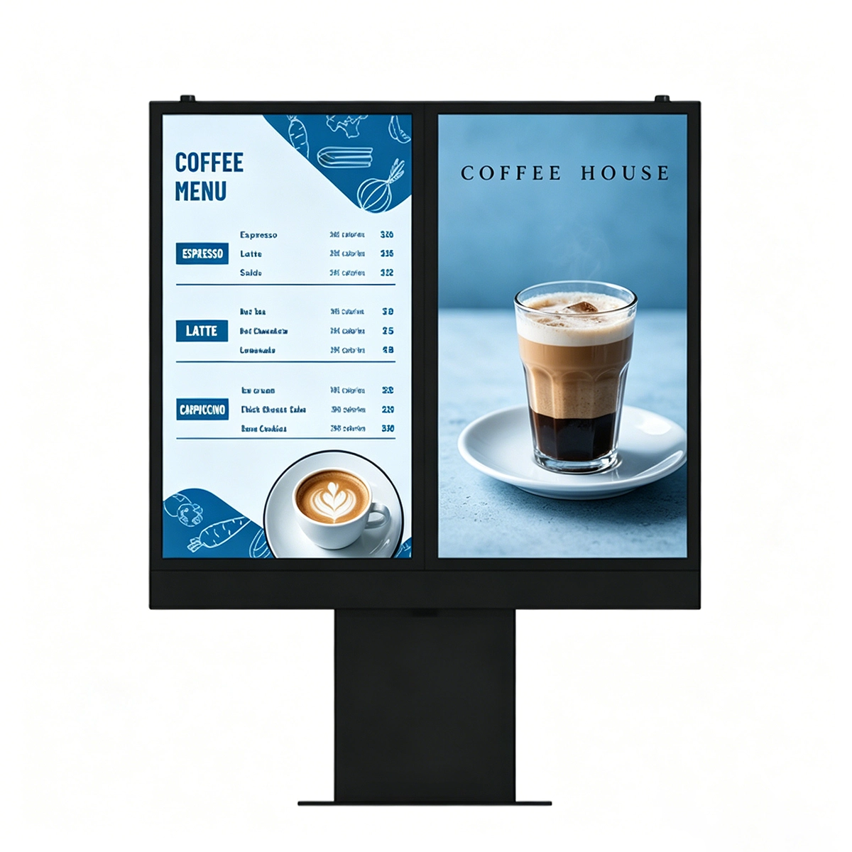Dual-Screen Drive Thru signage