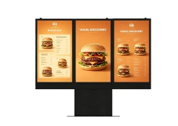Triple Screen Drive Thru Menu Board