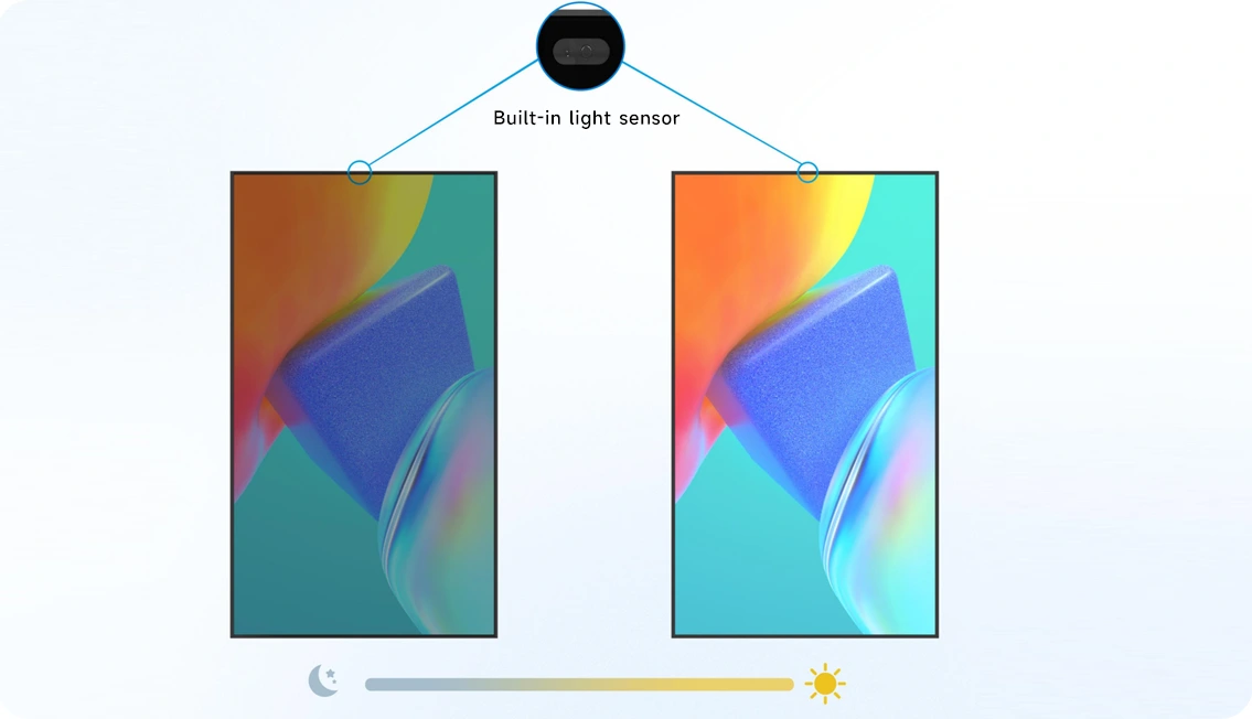 built-in light sensor