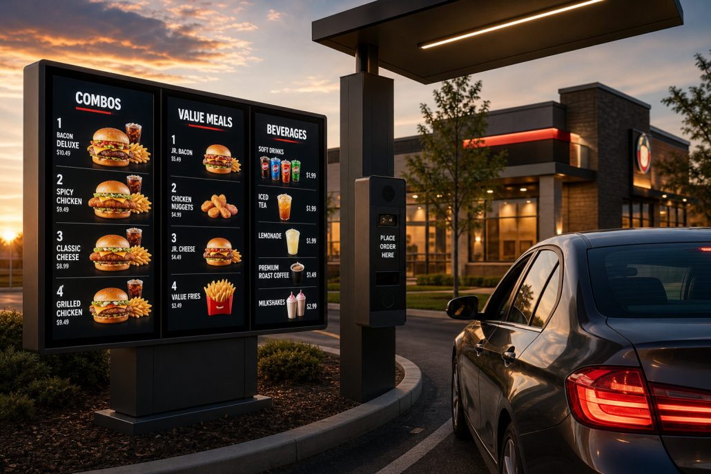 Outdoor Digital Drive-Thru Menu Boards