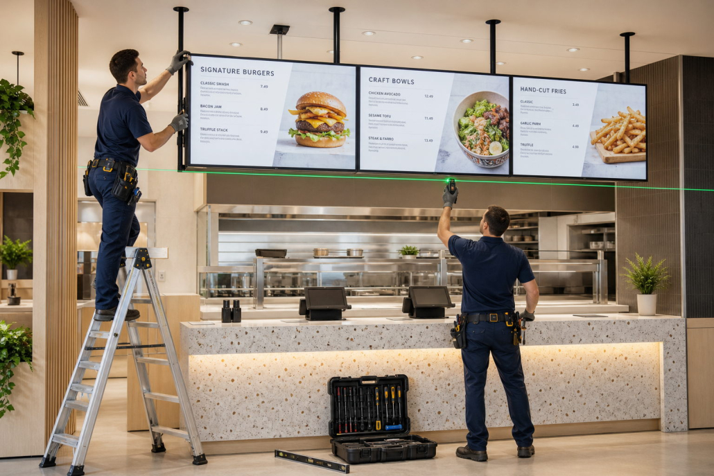 Digital Menu Board Installation Guide for Restaurants