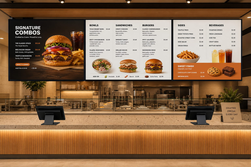 How to Design an Effective Digital Menu Board Layout