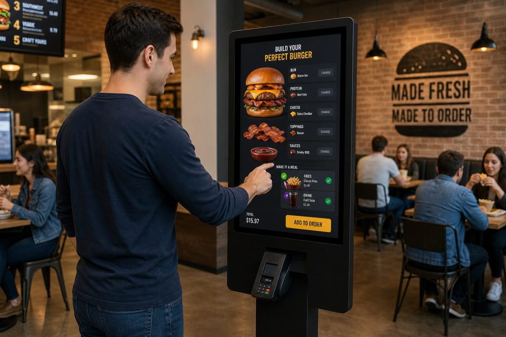 Touch Screen Self-Ordering Kiosk
