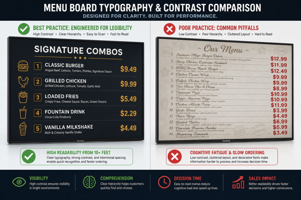 Typography & Contrast Readability Guide
